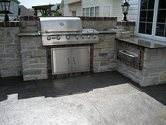 Outdoor Kitchen Built by HIbbs Homes