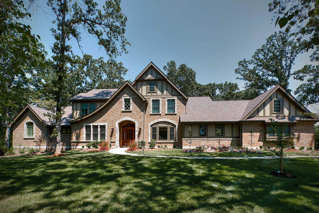 frontenac new home builder floor plan 1 1/2 story luxury home frontenac mo