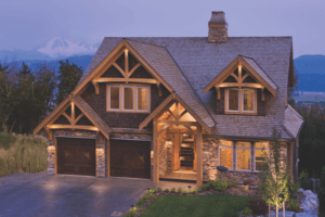 rustic timber frame home floor plan
