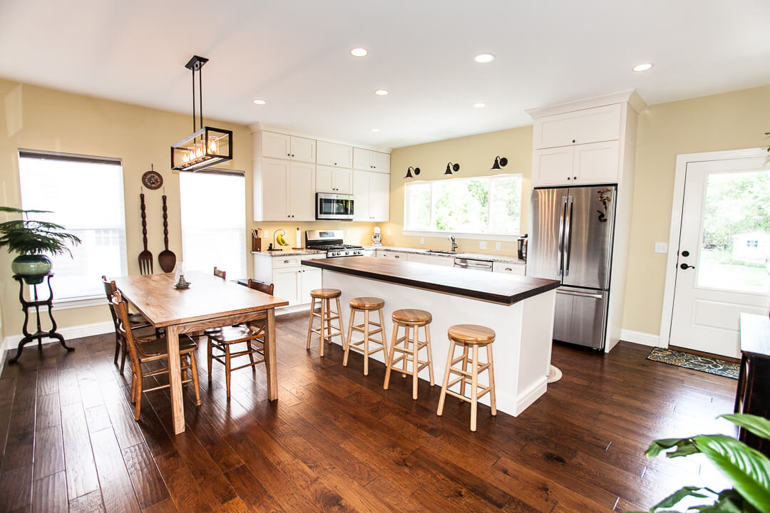 Kitchen of a Custom Home Built by Hibbs Homes in Brentwood, MO