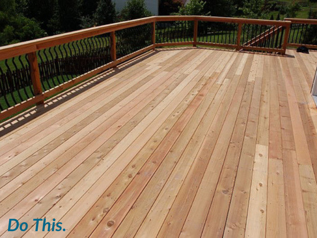 Simplified Deck with Straight Planks