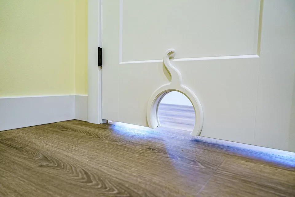 Hidden Litter box Custom Home Pet Feature Hidden Litter box Custom Pet Door