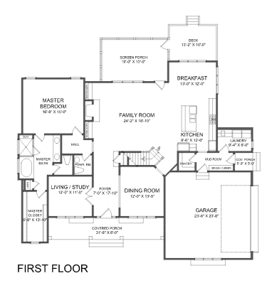 branchfarmhousehomeplan Branch Modern Farmhouse Home Design First Floor