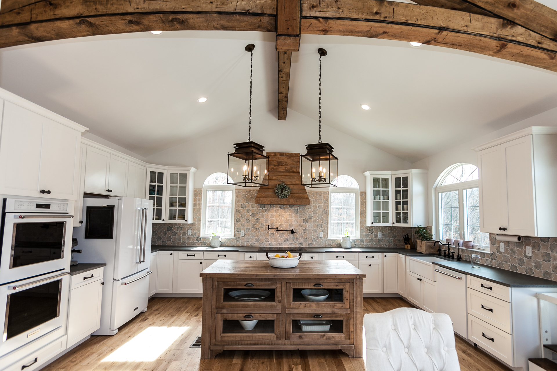 Custom Kitchen with Quartz Countertops