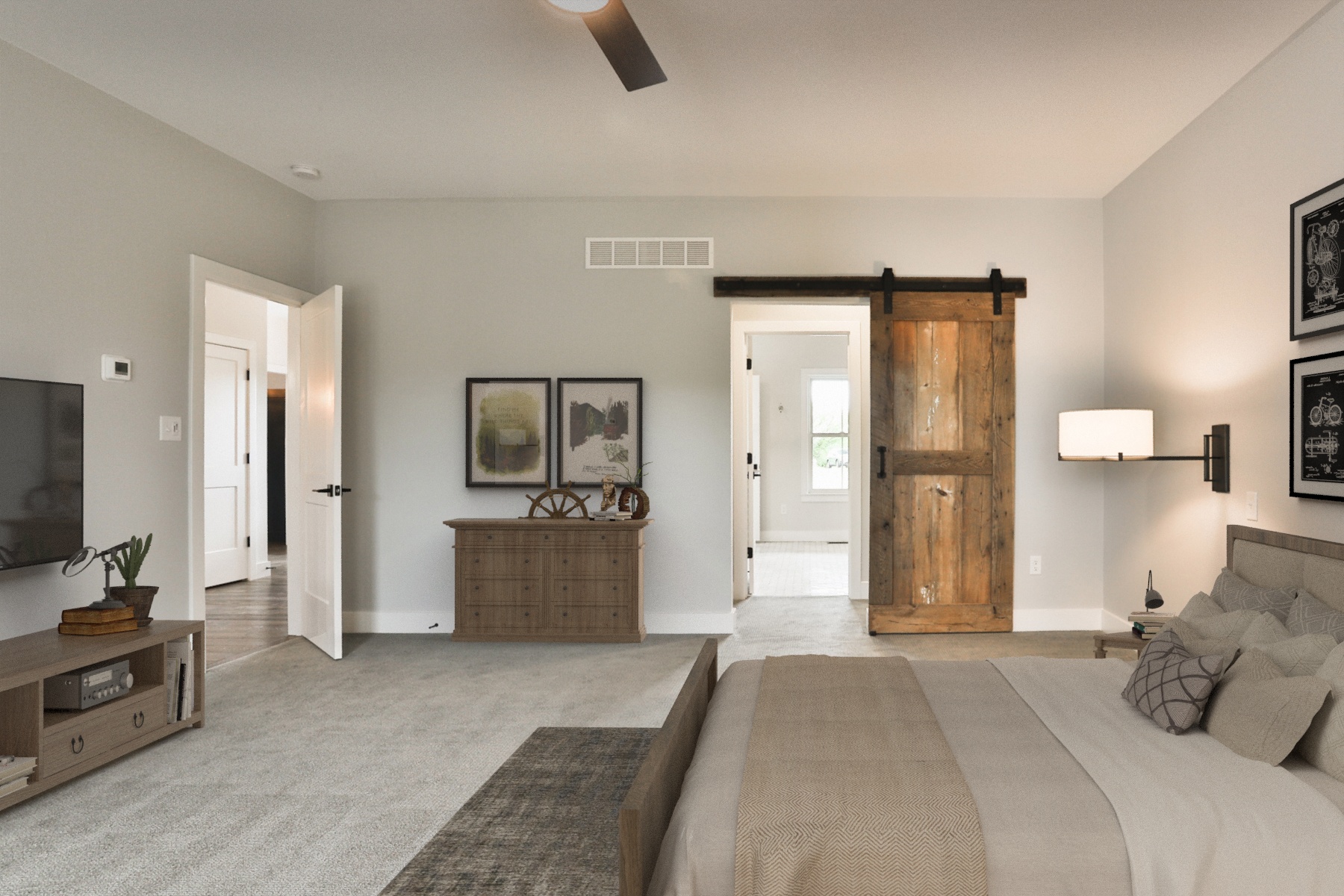 bedroom_1_RW Main Floor Master Bed by New Home Builder Hibbs Homes
