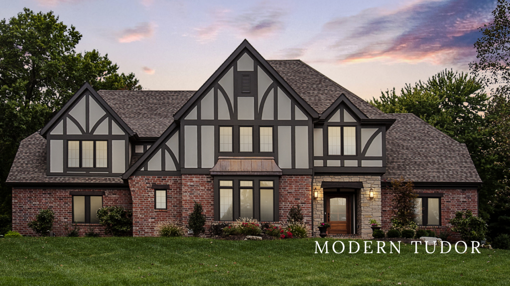 Modern Tudor Custom Home Built by Hibbs Homes