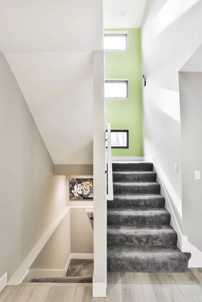 Stairs in Custom Home of the Year