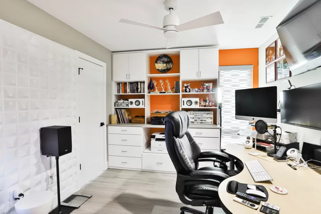 Office in Custom Home of the Year