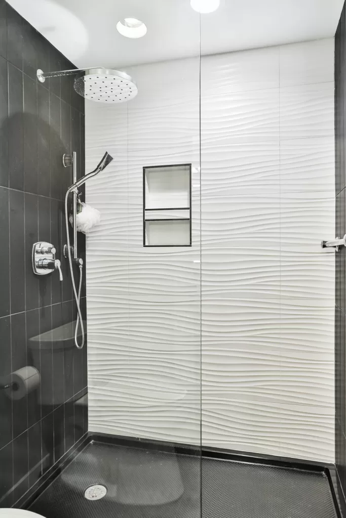 Shower in Custom Home of the Year