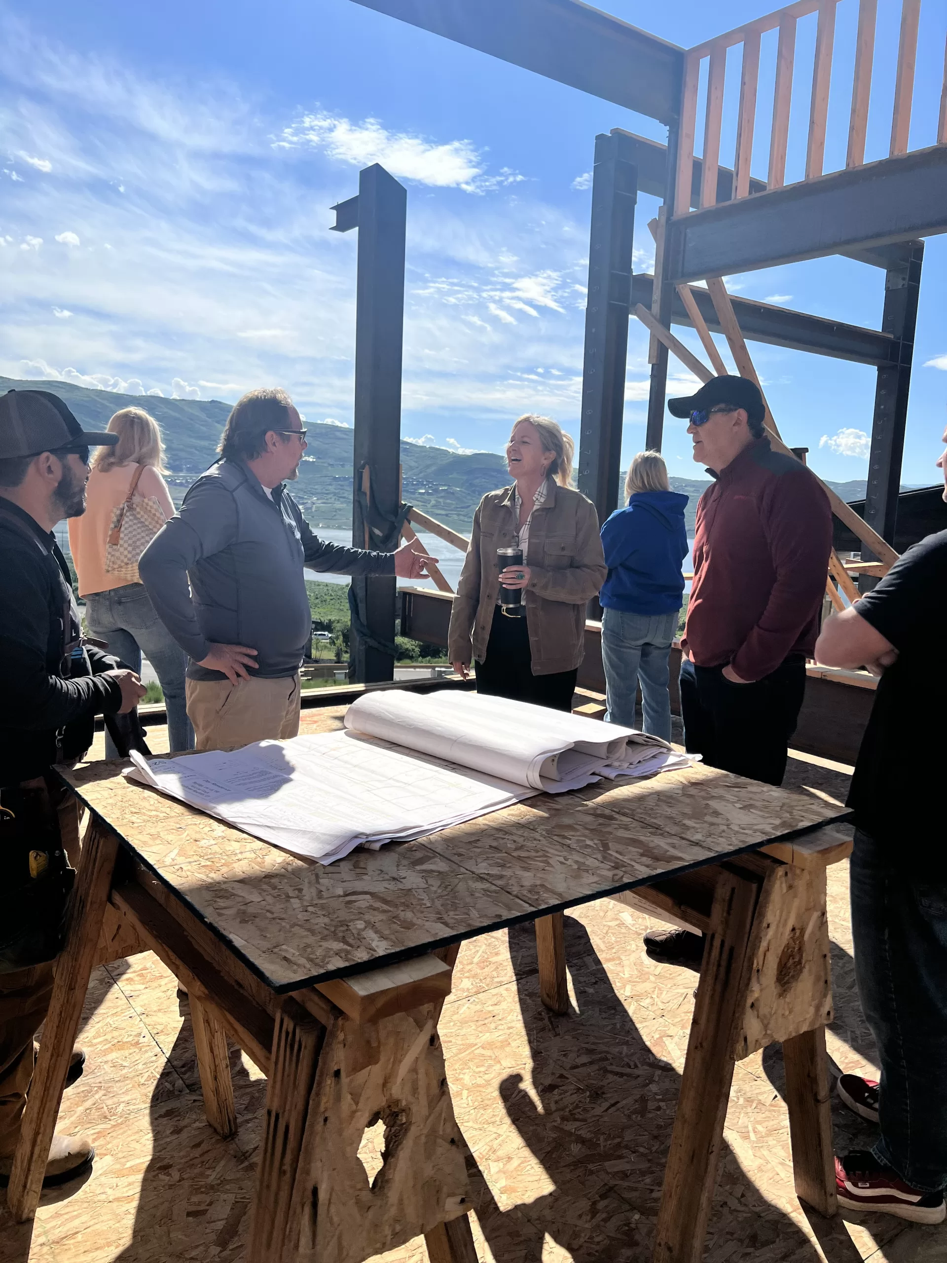 Park City Home Building Team Meeting at SkyRidge Lot 185