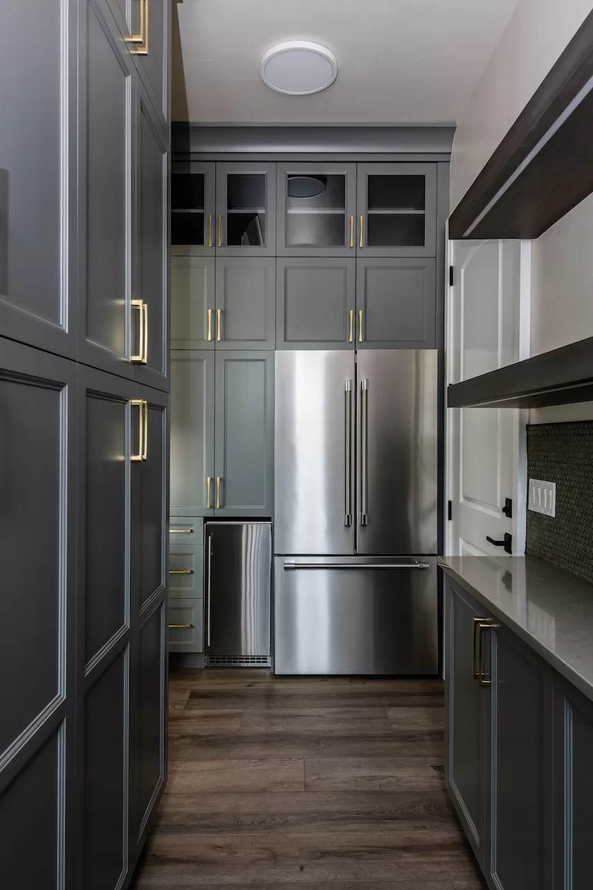 Highland Utah Scullery Kitchen Butlers Pantry in Utah Custom Home By Hibbs Luxury Homes
