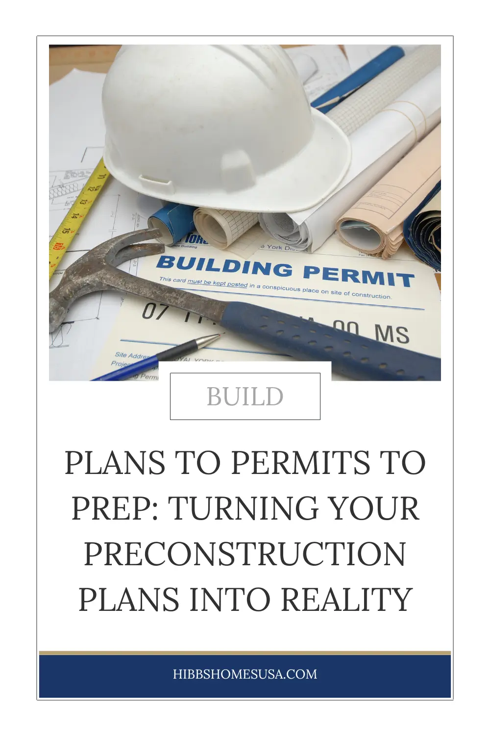 Preconstruction Steps to Permitting