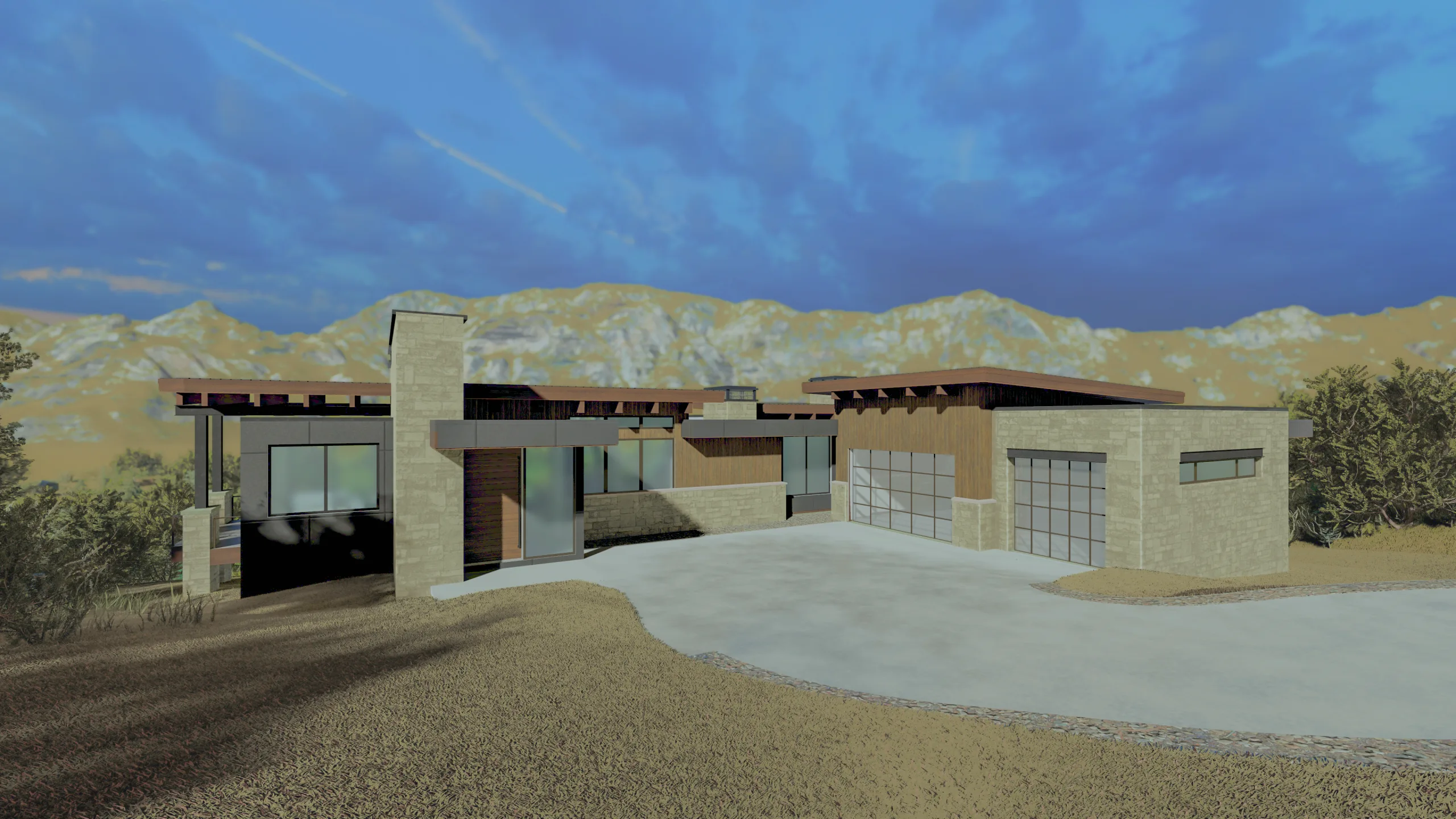 East Daybreak Custom Front Elevation