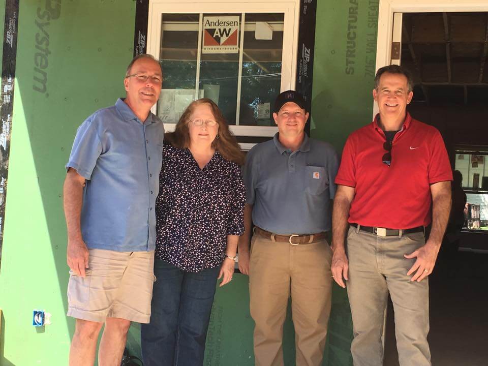 Mark & Gayle Friz with Chris Pedigo & Kim Hibbs of Hibbs Homes